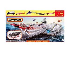 Matchbox Aircraft Carrier with 10 Die-Cast Sky Buster Airplanes & 1 Die-Cast Car